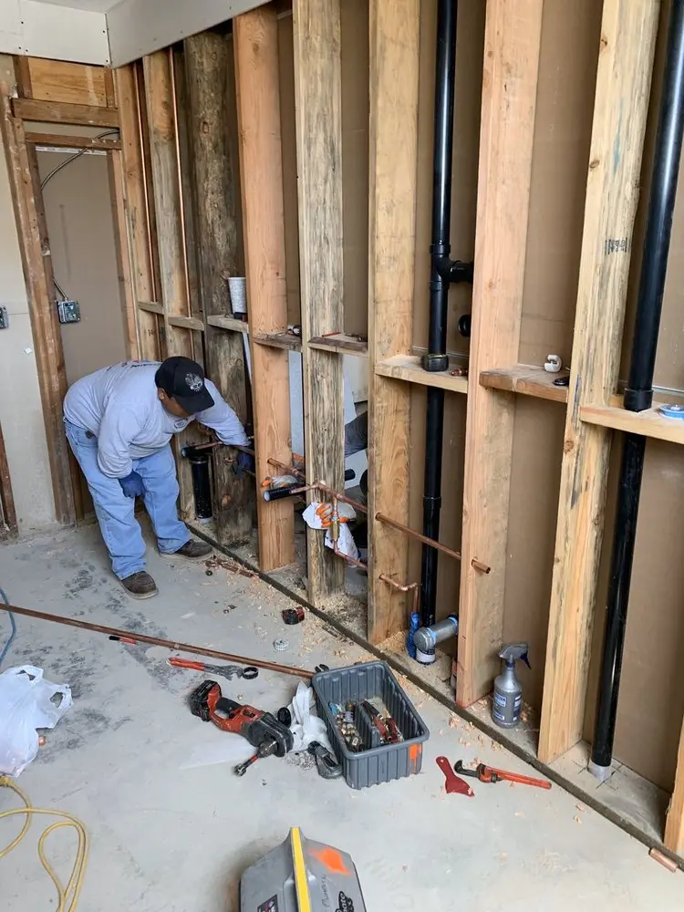 Commercial rough-in plumbing for Gas Line Repair in Stapleton